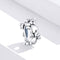 925 Sterling Silver Love Footprints Beaded Bracelet
