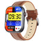 2.1 Inch Screen Smart Watch With Blood Sugar / Blood Oxygen Monitoring / Sos Alarm / 100+ Sports Modes - Black 3-Bead Steel - Black Gray