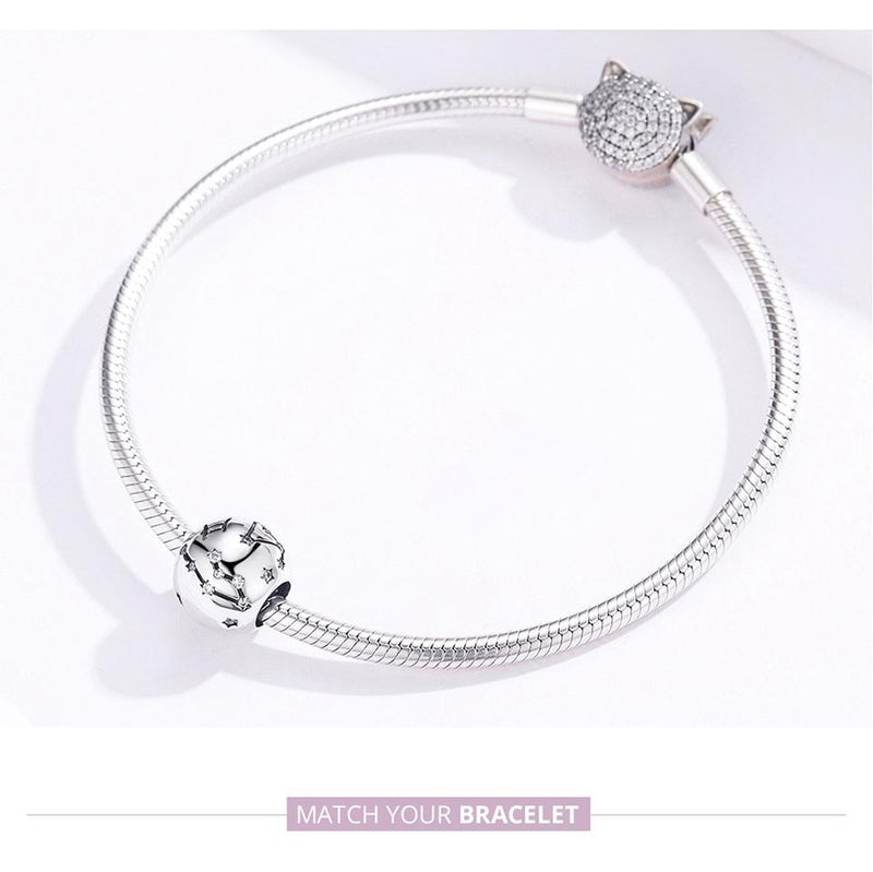 925 Sterling Silver Diy Zodiac Bracelet Beads Gemini Style - Gemini