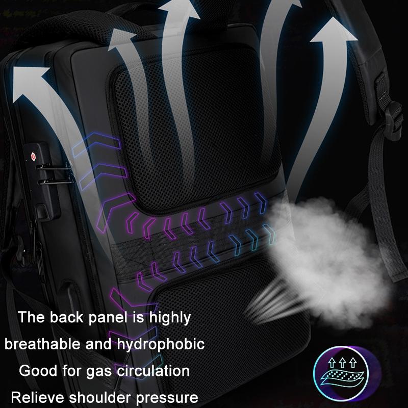 17.3 Gaming Backpack - Durable Hard Shell Black