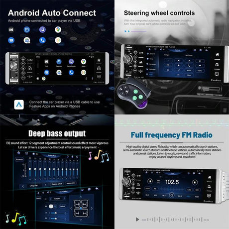 5.1 Inch Ips Capacitive Carplay Player + 8 Light Camera - Standard