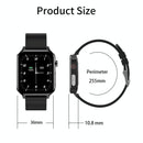 1.7 Inch Heart Rate Bluetooth Watch Red