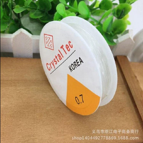5 Piece Clear Elastic Fishing Line For Diy Jewelry 0.7Mm