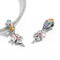 925 Sterling Silver Flower Elf Pendant For Bracelet Or Necklace