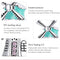 925 Sterling Silver Windmill Beads For Diy Bracelets & Necklaces