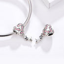 925 Sterling Silver Heart Dog Bone Beads For Diy Bracelets