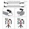 Live Broadcast Vlogging Kit With Led Light Microphone Tripod & Cold Shoe Head