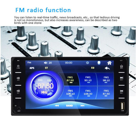 7 Inch Car Touch Screen Mp5 Player For Toyota Corolla - Fm / Tf / Mirror Link
