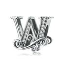 Diy Bracelet Beaded Accessories With Zircon Beads 26 Letters Style - W