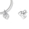 925 Sterling Silver Hand In Hand Heart Pendant For Diy Bracelets & Necklaces