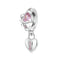 925 Sterling Silver Heart Lock Pendant For Diy Bracelets & Necklaces