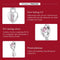 925 Sterling Silver Heart Lock Pendant For Diy Bracelets & Necklaces