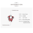925 Sterling Silver Santa Bead For Diy Bracelet / Necklace