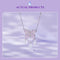 925 Sterling Silver Purple Butterfly Necklace Pendant For Diy Bracelets