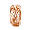 925 Sterling Silver Rose Gold Hollow Beads For Diy Bracelets