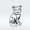 925 Sterling Silver Adorable Cat Beaded Bracelet