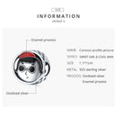 925 Sterling Silver Cartoon Avatar Beads For Diy Bracelets & Necklaces