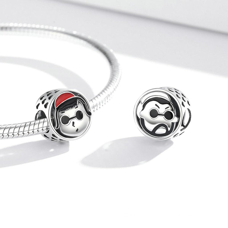 925 Sterling Silver Cartoon Avatar Beads For Diy Bracelets & Necklaces