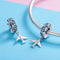 925 Sterling Silver Diy Airplane Star Pendant