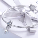 925 Sterling Silver Diy Airplane Star Pendant