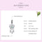 925 Sterling Silver Tassel Dream Catcher Bracelet Charm