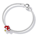 925 Sterling Silver Mushroom House Beads For Diy Bracelets & Necklaces