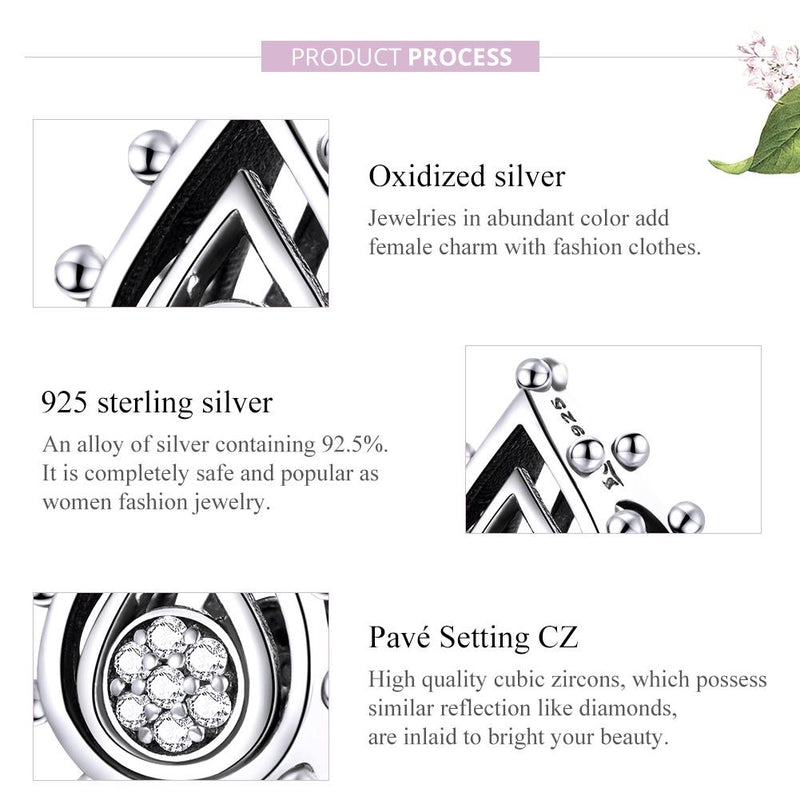 925 Sterling Silver Lotus Bud Beads For Diy Bracelets & Necklaces
