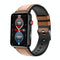 Bluetooth Smart Watch With Ecg Temperature And Heart Rate - Black Leather