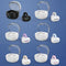 Touch Bone Conduction Bluetooth Earphone with Charging Warehouse - Ear Clip Type - Blue