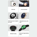 1.36 Inch Hd Screen Smart Call Watch With Nfc Function - Black Steel