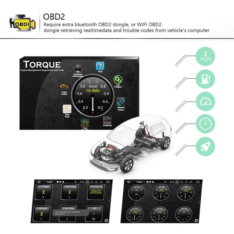 7 Inch Android Car Navigation Player For Volkswagen With Wireless Carplay - 1 + 16G - 12Lights Camera