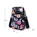 Animal Park Mini Crossbody Phone Wallet With Arm Band - Blue Printing