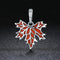 925 Sterling Silver Autumn Maple Leaf Beaded Bracelet