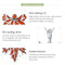 925 Sterling Silver Autumn Maple Leaf Beaded Bracelet