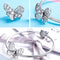 925 Sterling Silver Diy Butterfly Bracelet With Pearl Accents Bsc062