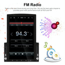 9.7 Inch Vertical Screen Android Car Mp5 Player With Hd 2.5D Glass Navigation And 12-Light Camera