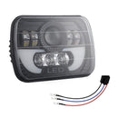 7 Inch 35W 4000Lm 6000K + Amber Car Truck Square Led Headlights Work Lights Spotlight