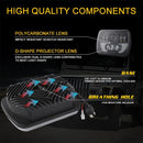 7 Inch 35W 4000Lm 6000K + Amber Car Truck Square Led Headlights Work Lights Spotlight