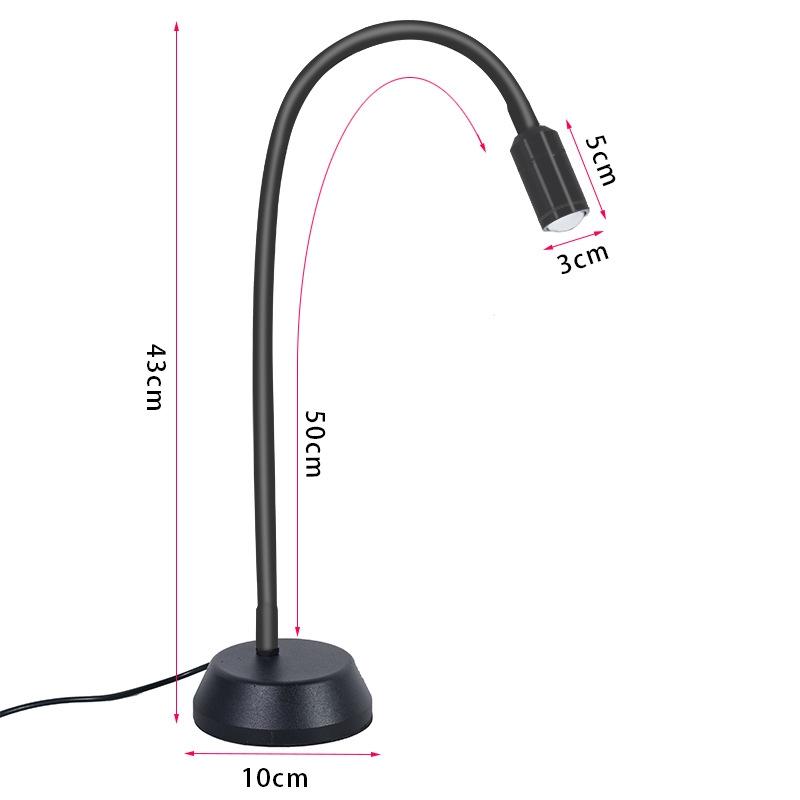 Adjustable Double-Head Led Jewelry Table Lamp For Live Photos