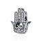 925 Sterling Silver Hand Of Fatima Beads For Diy Bracelets