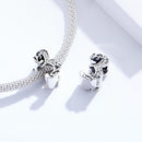 925 Sterling Silver Relief Number Series 0 9 Beads For Diy Bracelets And Necklaces Style - 3