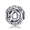 925 Sterling Silver 26 English Letter Beads For Diy Bracelets & Necklaces Style - D