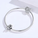 925 Sterling Silver Ruble Bead Pendant For Diy Bracelets & Necklaces