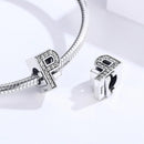 925 Sterling Silver Ruble Bead Pendant For Diy Bracelets & Necklaces