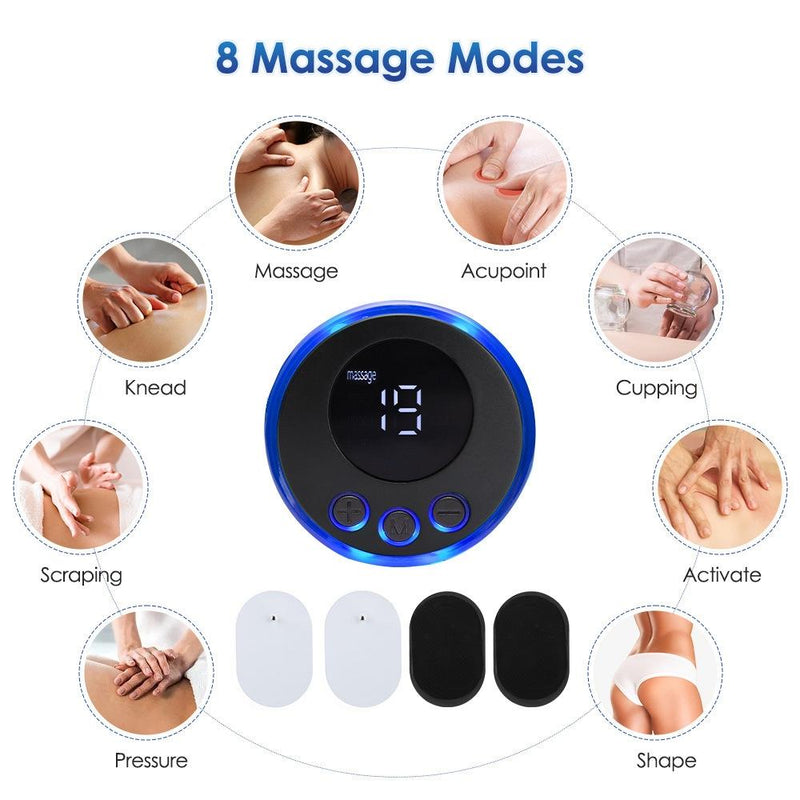 2-In-1 Remote Upgrade Jack For Sc-195B Mini Cervical Massage Stickers Ems Pulse Meridian Therapy Instrument - 4-In-1 Remote Upgrade