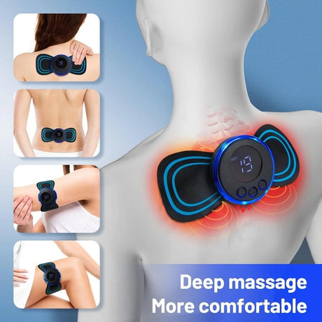 2-In-1 Remote Upgrade Jack For Sc-195B Mini Cervical Massage Stickers Ems Pulse Meridian Therapy Instrument - 4-In-1 Remote Upgrade