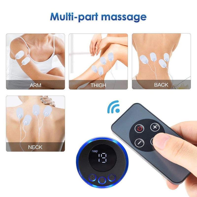 2-In-1 Remote Upgrade Jack For Sc-195B Mini Cervical Massage Stickers Ems Pulse Meridian Therapy Instrument - 4-In-1 Remote Upgrade