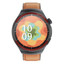 Smart Round Screen Watch With Bt Call And Health Tracking - Leather - Silicone Red