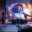 1080P 390 Lumens 4K Android 11 Projector With Wifi 6 And Bluetooth 5.0 - Supports Miracast Airplay And Dlna - Hy320
