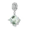 925 Sterling Silver Natural Flower Pendant For Diy Bracelet Style - Flower